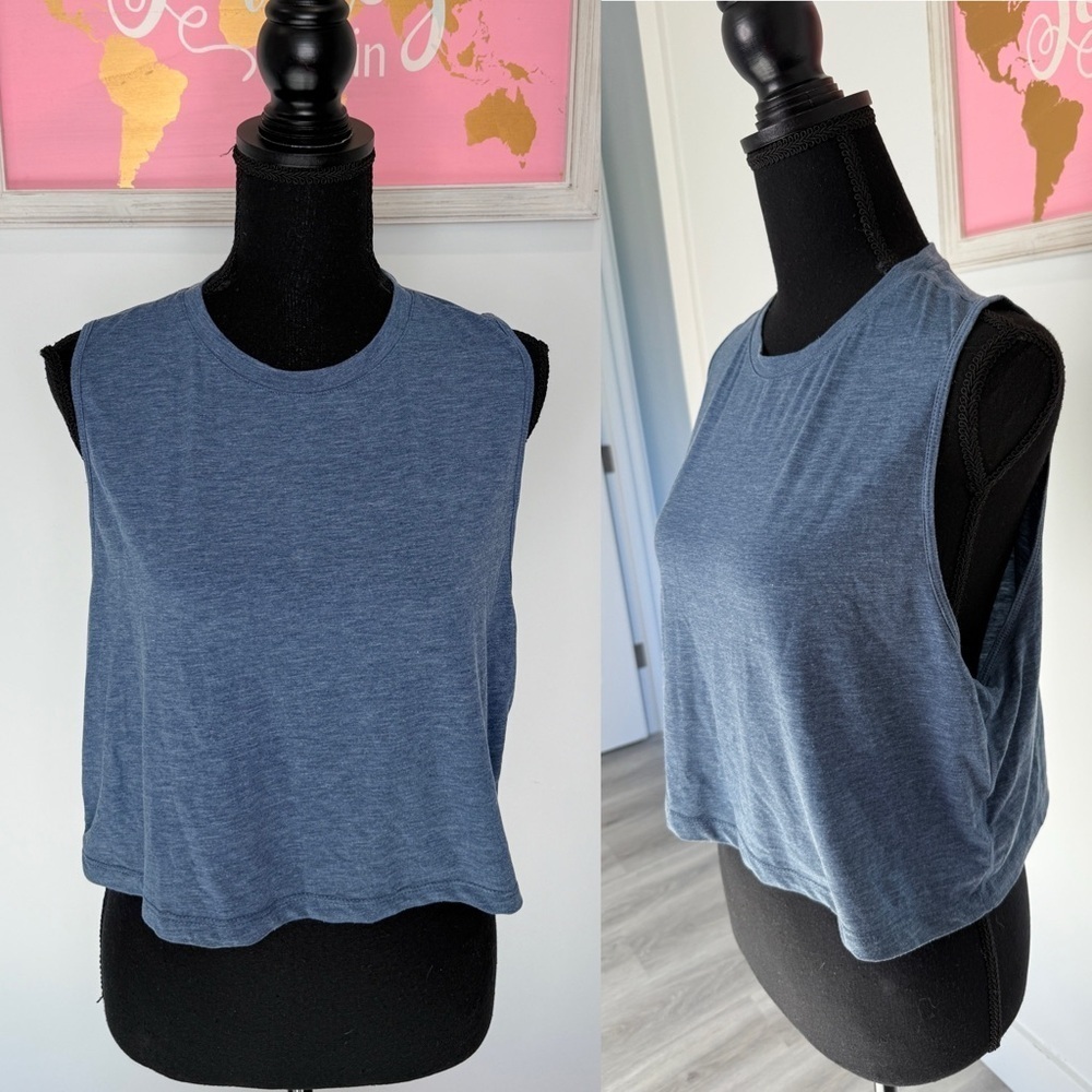 Baleaf Blue Crop Tank (L)